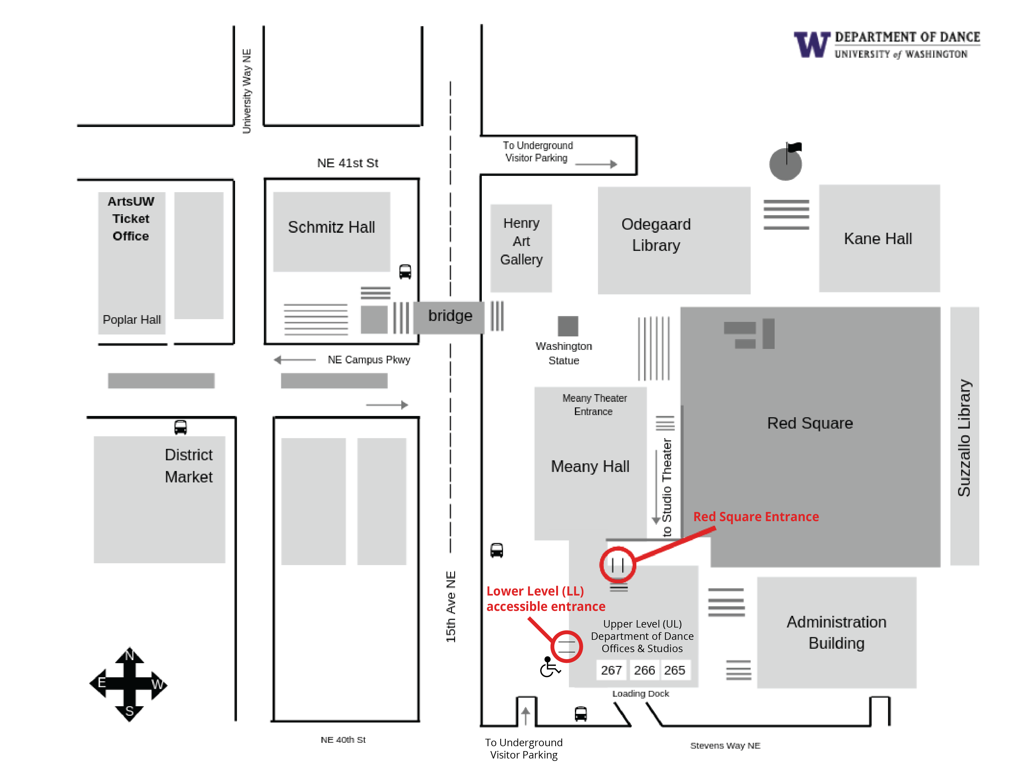 Map of Meany Hall 