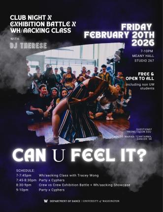Flyer for the Can U Feel It Event