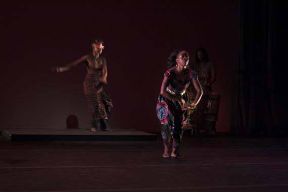 Rujeko dancing on stage