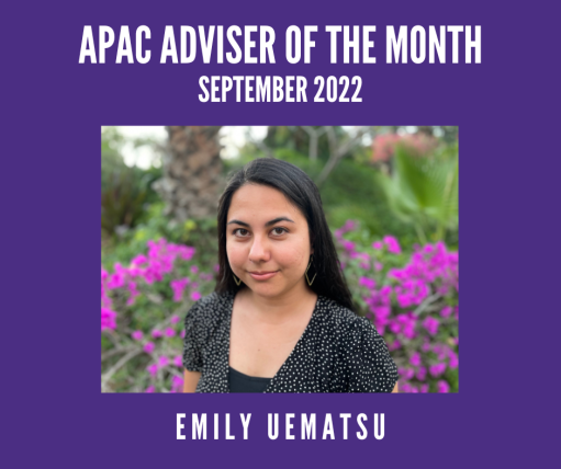 Emily Uematsu Adviser of the Month 