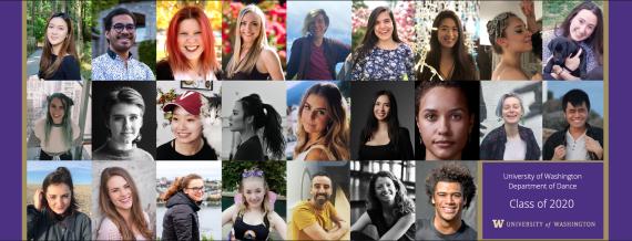 a collage of photos of every graduate in the class of 2020