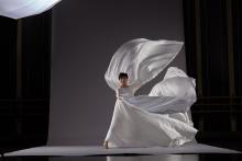 Kyle Craig-Bogard in Loie Fuller's Lily of the Nile  Photo: Steve Korn