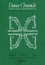 Cover of Dance Chronicle volume 36, number 2