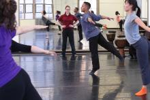 Holley Farmer teaching at Hunter College