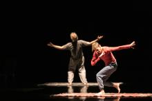 Jeffrey Frace and Rachael Lincoln performing in 11 comets 