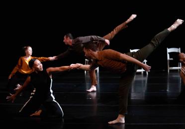 Dancers performing "Loof & Dime" by Bebe Milller at the 2024 Chamber Dance Concert. JazzyPhoto. Dancers in the 2024 Chamber Dance Concert
