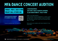 MFA Dance Concert Audition Flyer