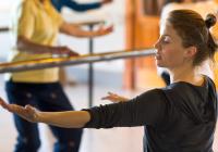 Corrie teaching dance class
