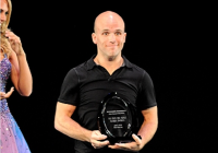 CN-H receiving the 2010 Astaire Award