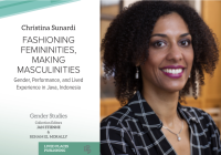 Christina Sunardi and the cover of her new book