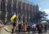  Members of UW community gathered in Red Square to show support for Ukraine and denounce Putin's aggression