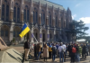  Members of UW community gathered in Red Square to show support for Ukraine and denounce Putin's aggression