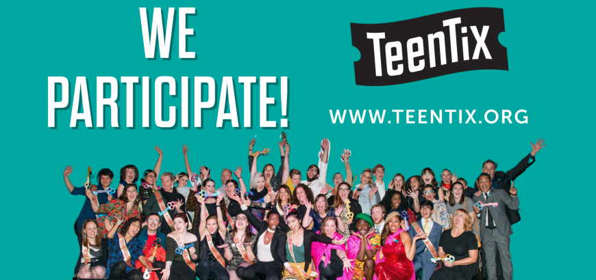 Text: We Participate Teentix