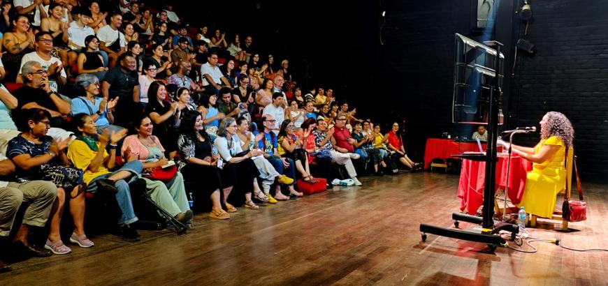 Monica Rojas Stewart giving presentation