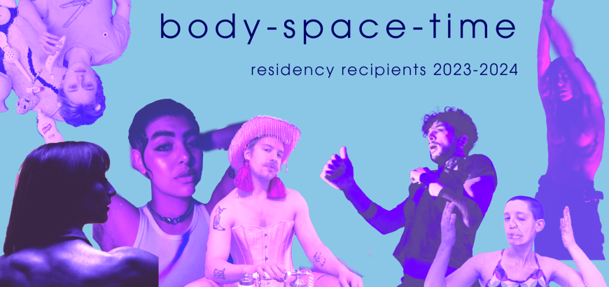 body space time residency recipients in collage