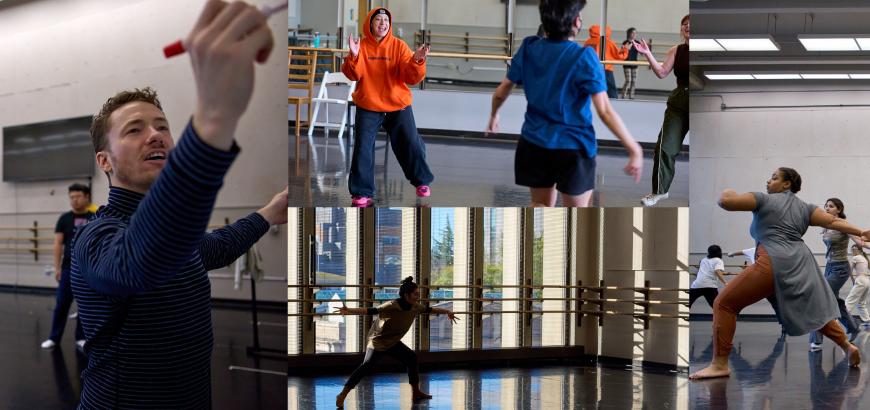 MFA candidates teaching at UW Dance