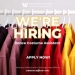 We're Hiring 